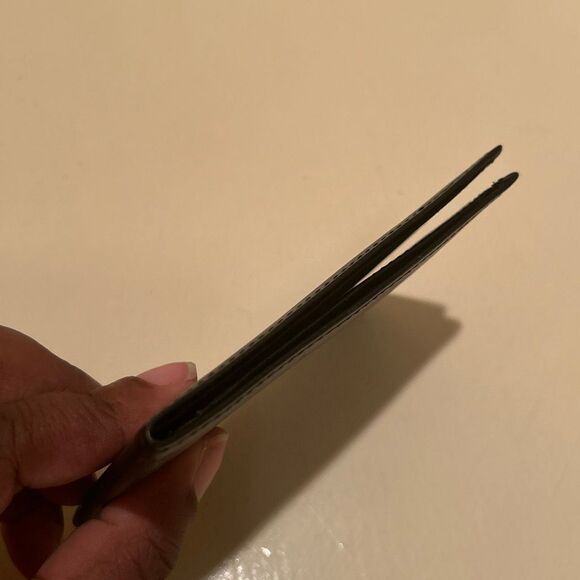 Christian Dior Men's Bifold Wallet Cardholder Black Leather Classic Everyday - Picture 10 of 10